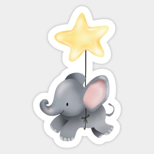 cute elephant Sticker